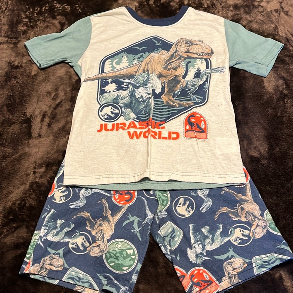 6/7 Jurassic pajamas